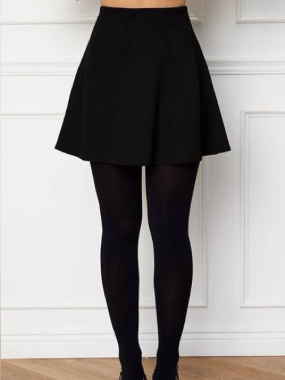 American Apparel Black High-Waist Mini Skirt